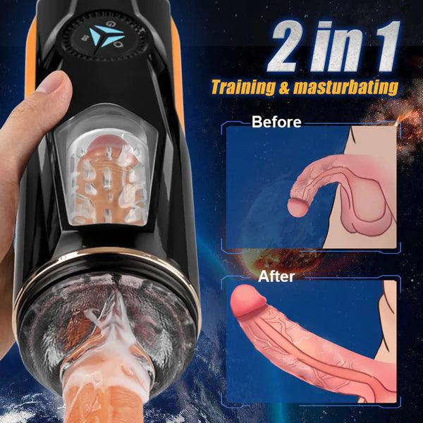 Thrusting Rotating 2 in 1 Automatic Masturbation Cup - Secret Garden