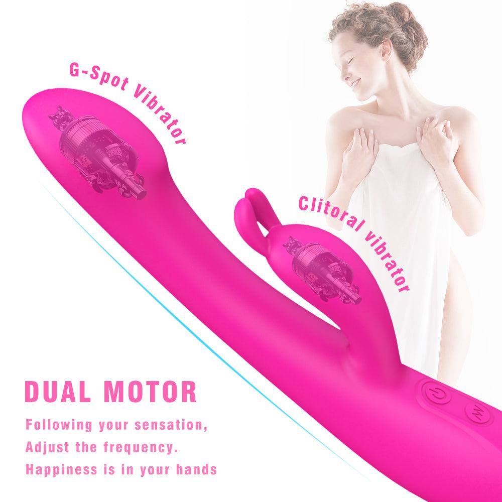 Heated Wireless Remote Control Vibrator Dildo Female Masturbator Vibrator - Secret Garden