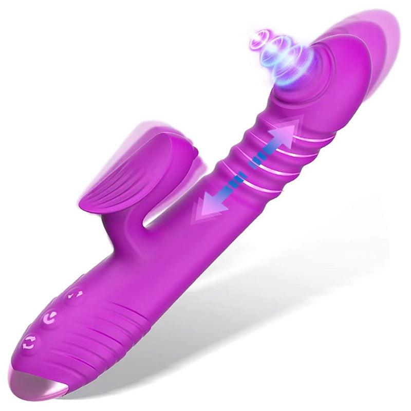 Retractable beat vibrator female masturbation apparatus heated charging vibrator - Secret Garden