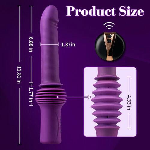 Powerful 145 Inch Adjustable Base Heating Thrusting Vibrating Dildo Machine 11.81 Inch - Secret Garden