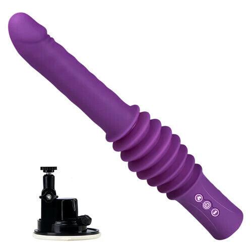 Powerful 145 Inch Adjustable Base Heating Thrusting Vibrating Dildo Machine 11.81 Inch - Secret Garden