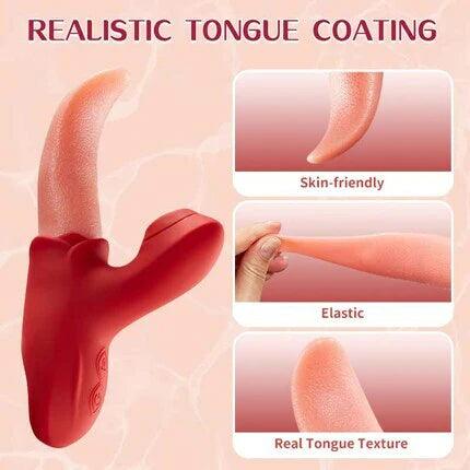 2 IN 1 Upgraded Flapping Tongue G Spot Vibrator - Secret Garden