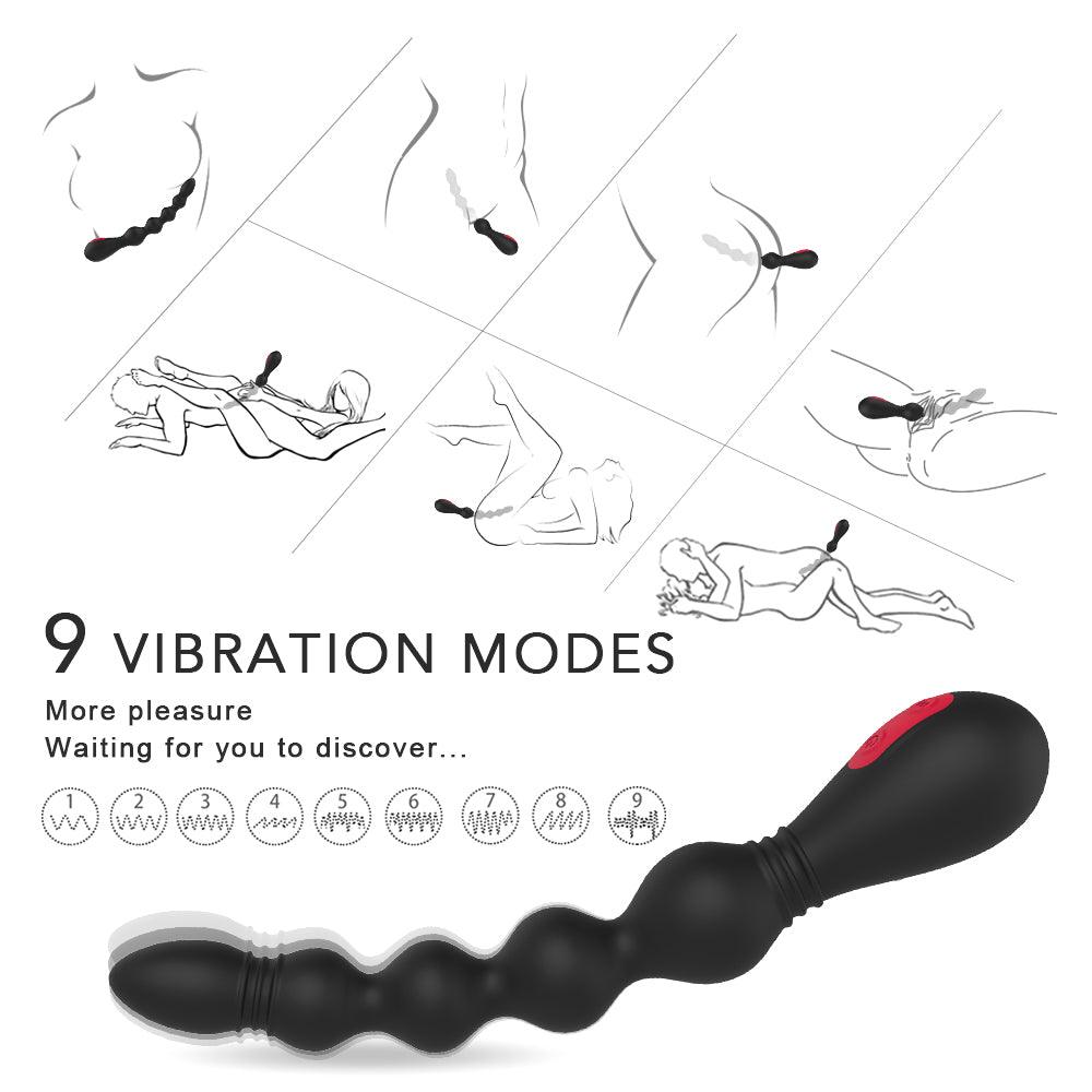 Vibrator vestibule pulling beads erotic men and women with anal plugs - Secret Garden