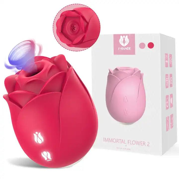 Masturbator rose tongue vibrator licking vibrator clitoris suction cup clitoris stimulator sex toy for women - Secret Garden