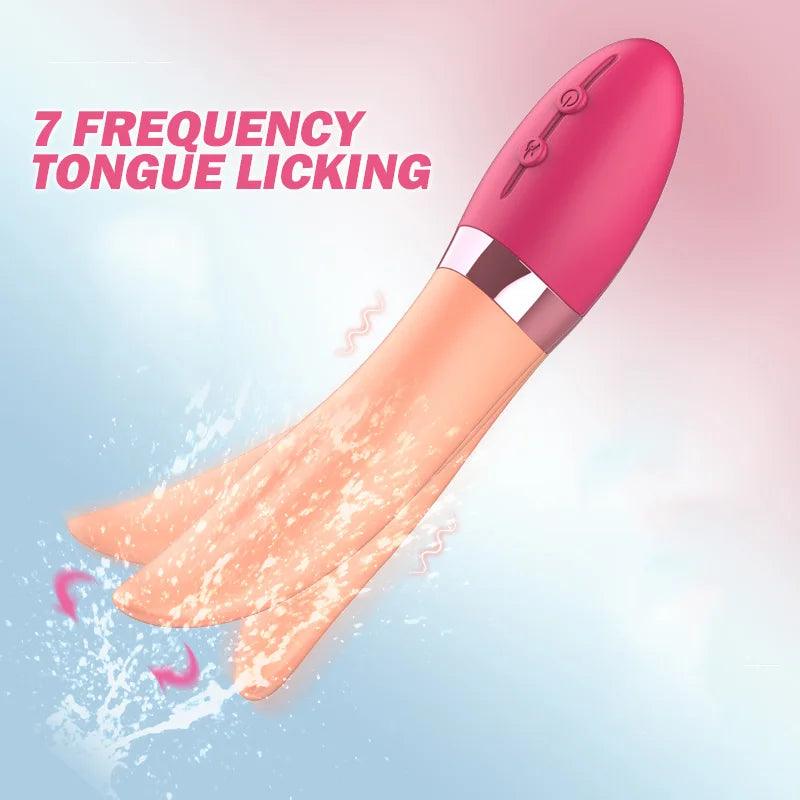 3in1 Real Tongue Vibrator - Secret Garden