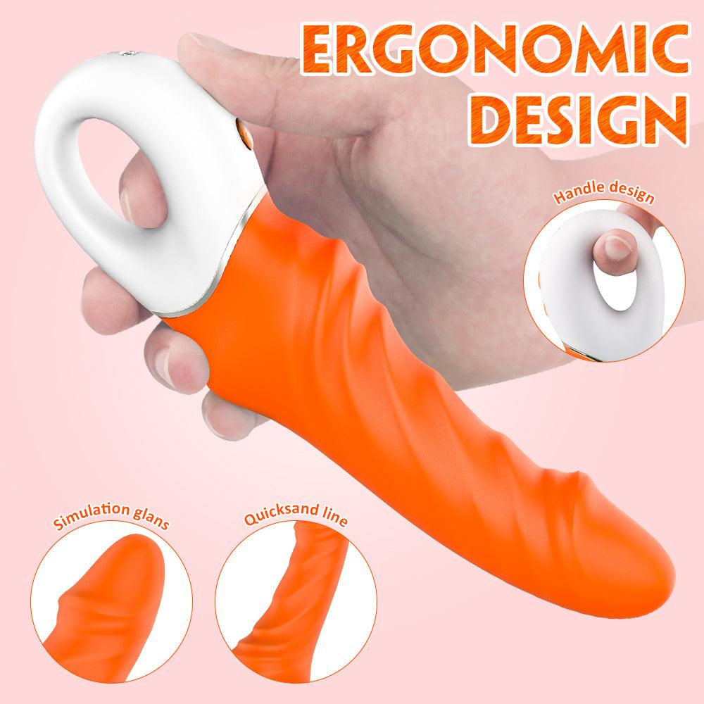 Erotic Vibrator Female Masturbator Supplies Dual Motor Double Head Retractable Vibrator - Secret Garden