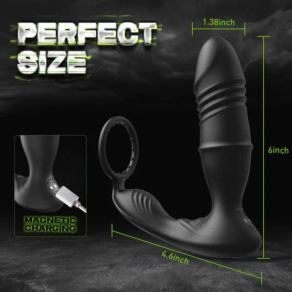 APP Controller Penis Ring Locking Prostate Massager - Secret Garden