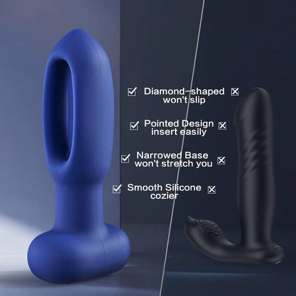 Ryza - 10 Tapping 10 vibrating Anal Therapy Toy with Remote Control - Secret Garden