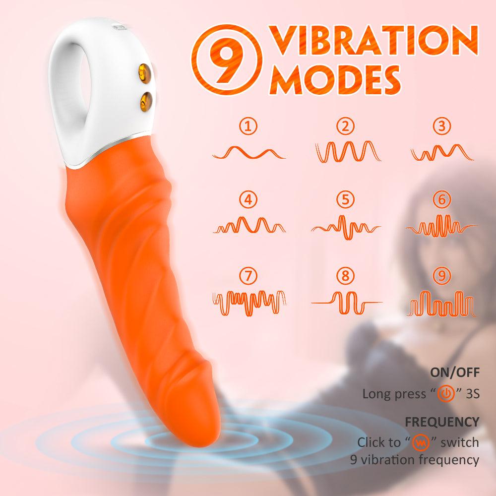 Erotic Vibrator Female Masturbator Supplies Dual Motor Double Head Retractable Vibrator - Secret Garden