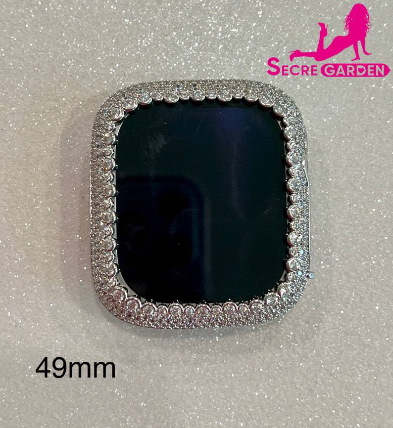 Introducing the Silver Diamond Apple Watch Bezel Cover - Bling Series 2-9