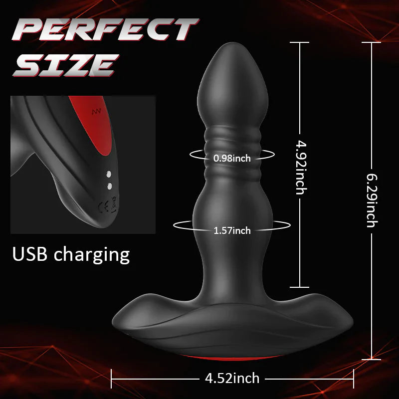 Shock 1.5CM Prostate Anal Vibrators 3 Shock Modes 10 Vibration Modes Aaron