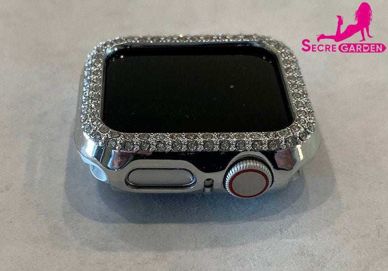 Premium Swarovski Crystal Apple Watch Case Cover - Series 2-9, Ultra 1/2