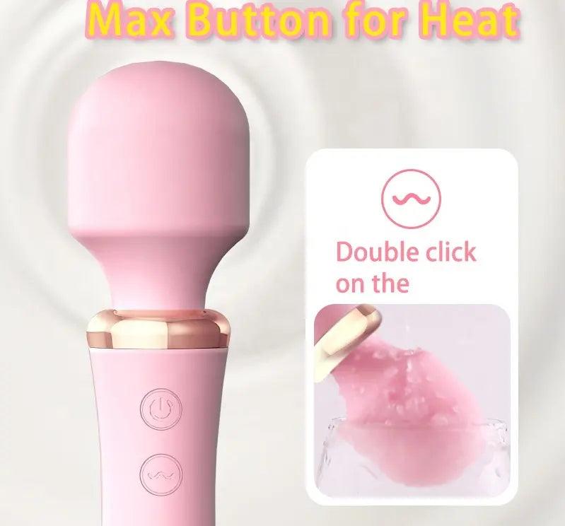 Heated Dual Venus G-Spot Clitoris AV Dildo Vibrators for Women Sex Toys Adult Products - Secret Garden