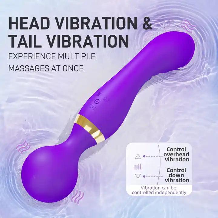 Dual Head Vibrator Body Massager Portable - Secret Garden