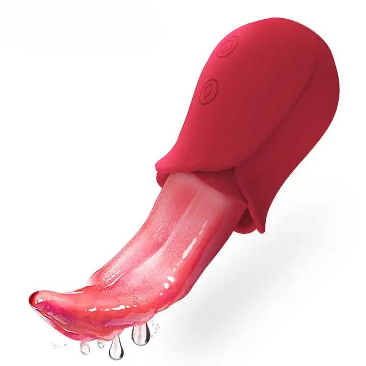 Realistic Vibrating Tongue Vibrator G-spot Vagina Stimulator Female Masturbator Nipple Massager Erotic Sex Toys for Couple - Secret Garden