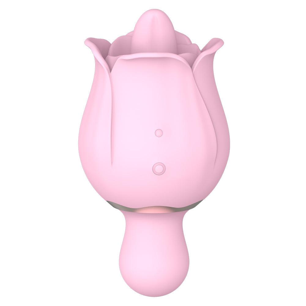 Rose Erotic Tongue Stretching Egg Jumper Female Outdoor Portable Rechargeable Egg Jumper Masturbator - Secret Garden