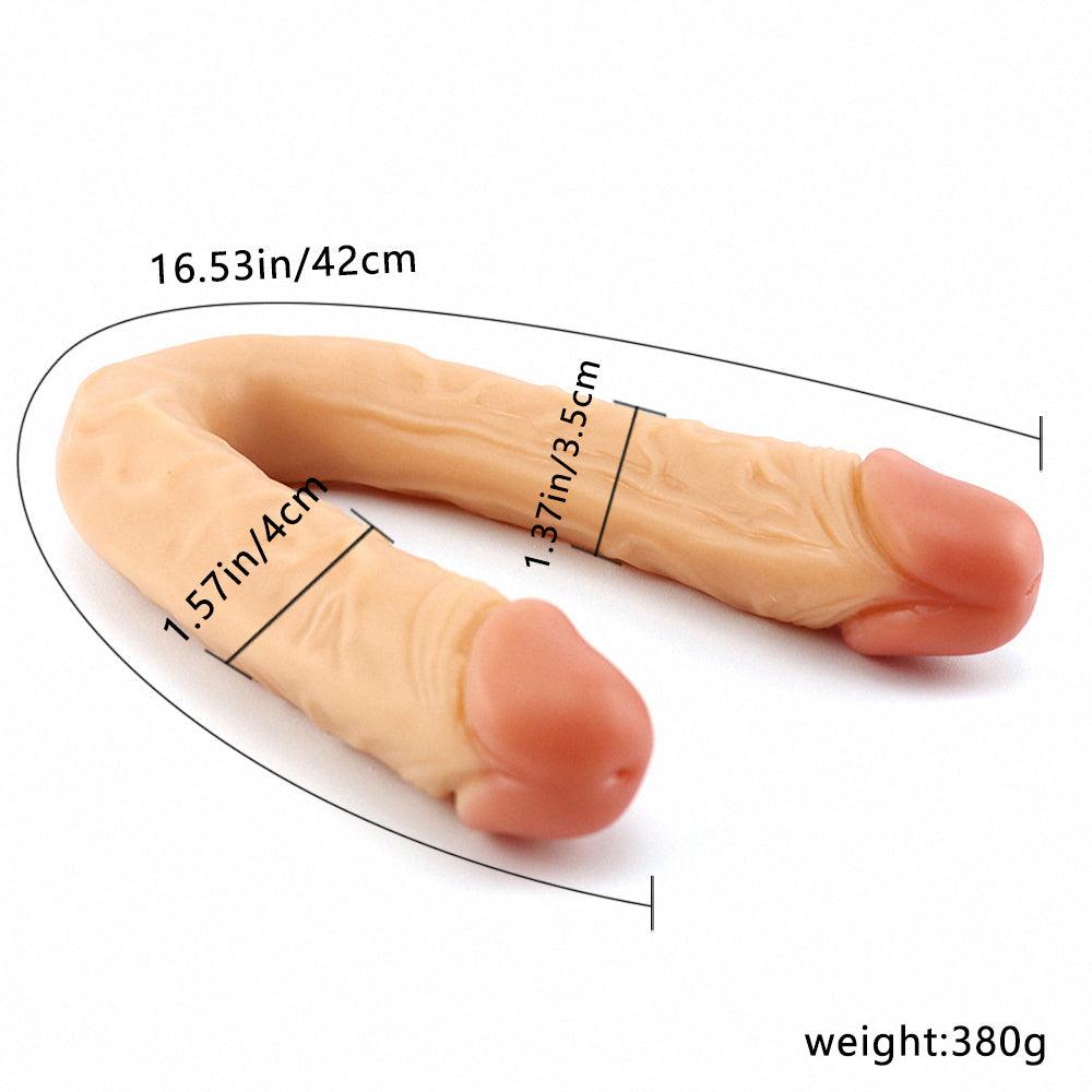 Simulation double head penis female products masturbation stick apparatus - Secret Garden