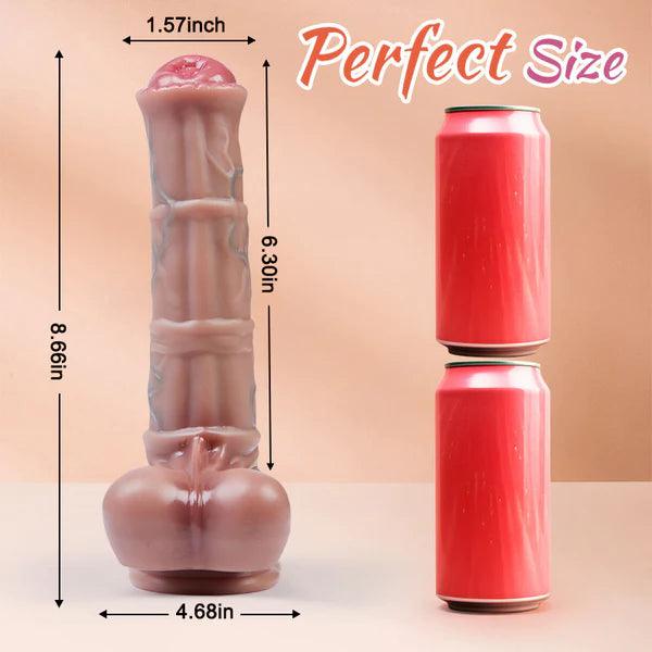 Secret Garden 3 Telescopic Swing 10 Vibration Heating Dildo 7.75 Inch - Secret Garden