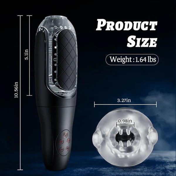 Pressure Plate Removable Sucking Vibrating Handheld Masturbation Cup - Secret Garden