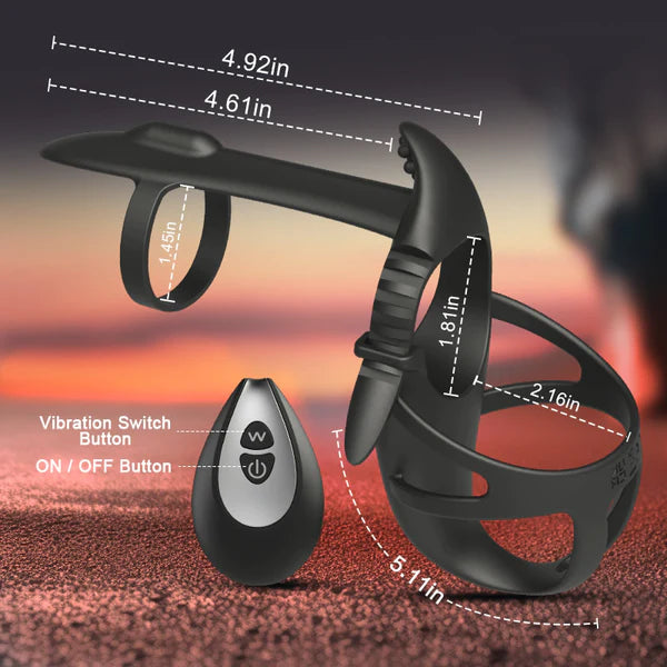 Vibrating Wearable Erection Cock Ring