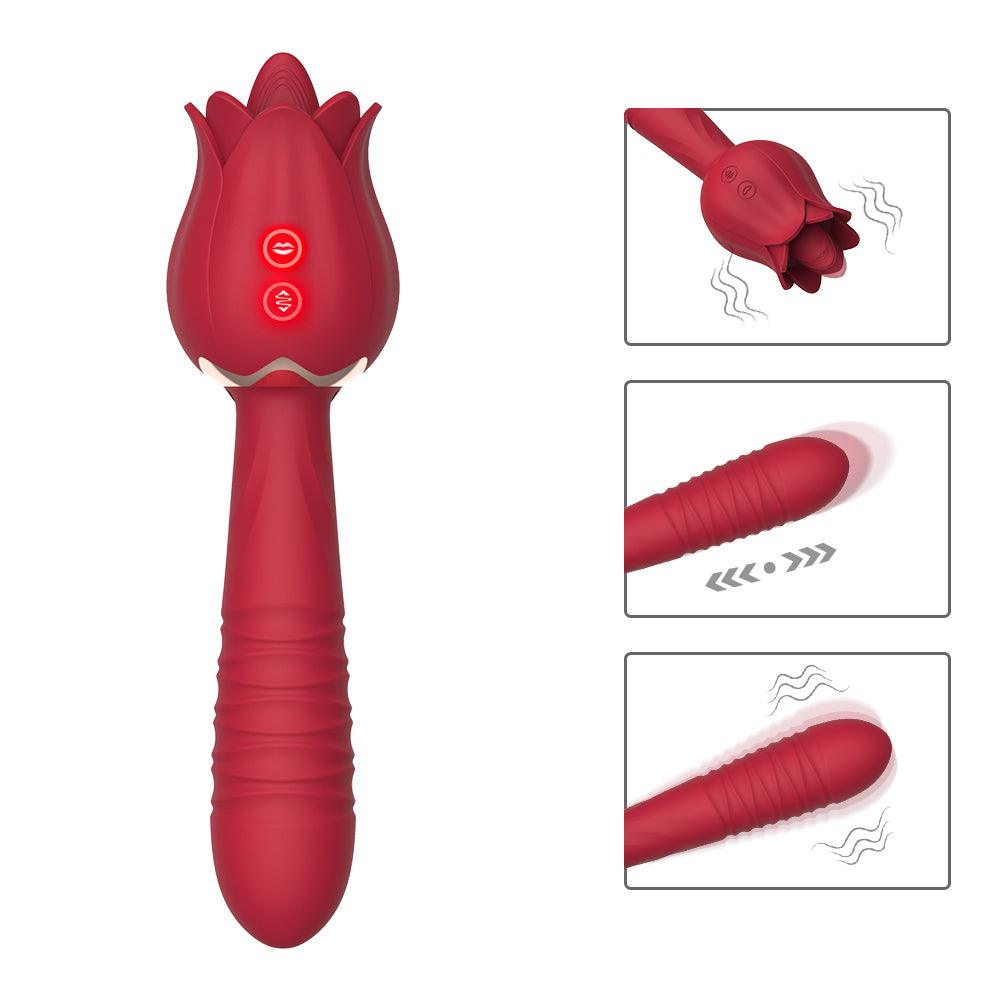 Jennifer Saucy Tongue Stretching Vibrator - Secret Garden