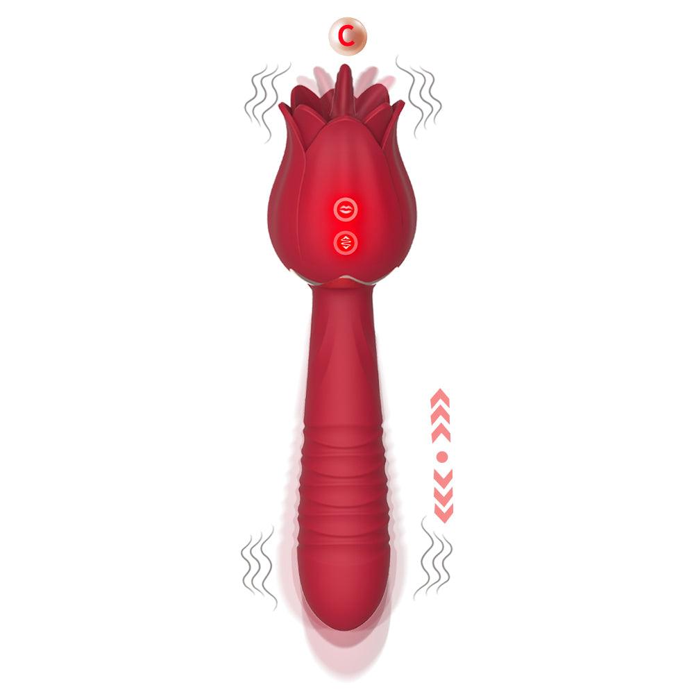 Jennifer Saucy Tongue Stretching Vibrator - Secret Garden