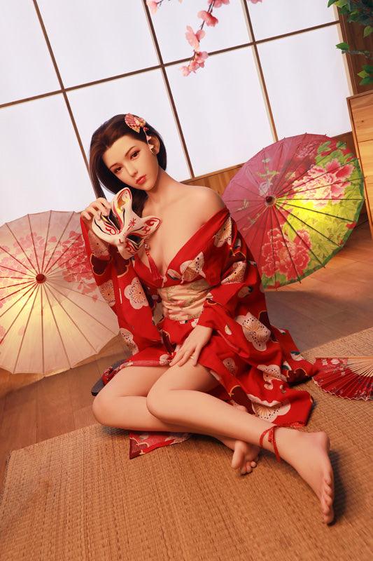 silicone head hair transplant tpe body 170cm japanese geisha - Secret Garden