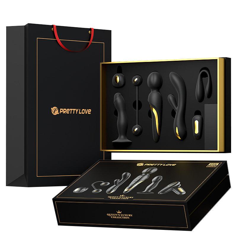 Silicone Gold Plated Kit - Contains 12 Products - Vibrating - Sucking - Remote Control - Secret Garden