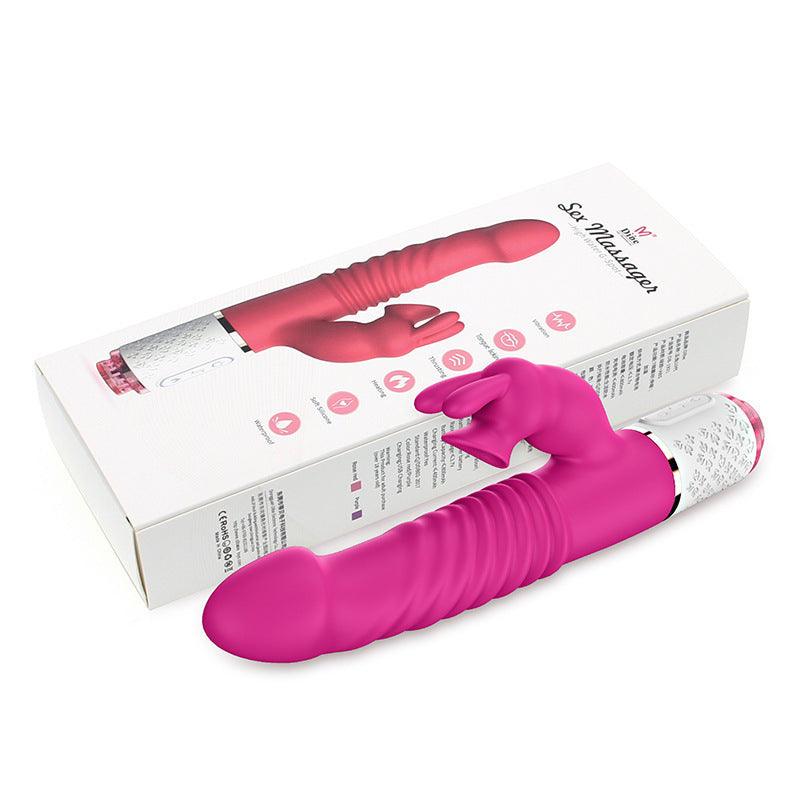 Large Retractable G-spot Clitoral Tongue Vibrator - Secret Garden