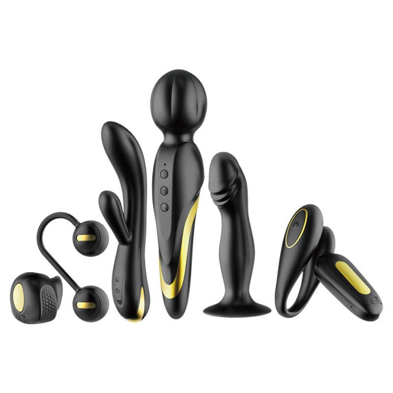 Silicone Gold Plated Kit - Contains 12 Products - Vibrating - Sucking - Remote Control - Secret Garden