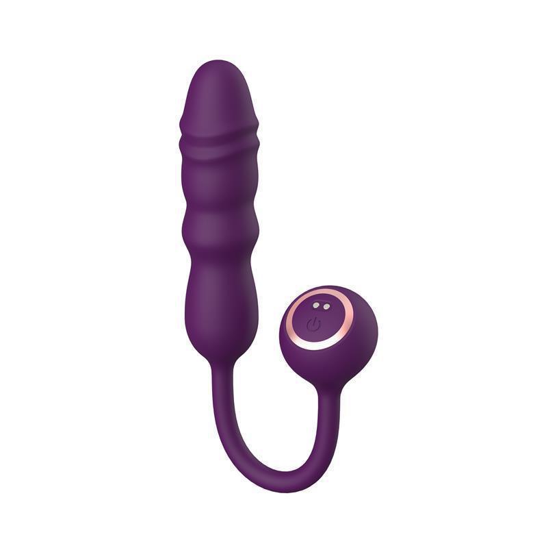 Female G-spot Vibrator Rear Anal Plug Retractable Rotating Masturbator - Secret Garden