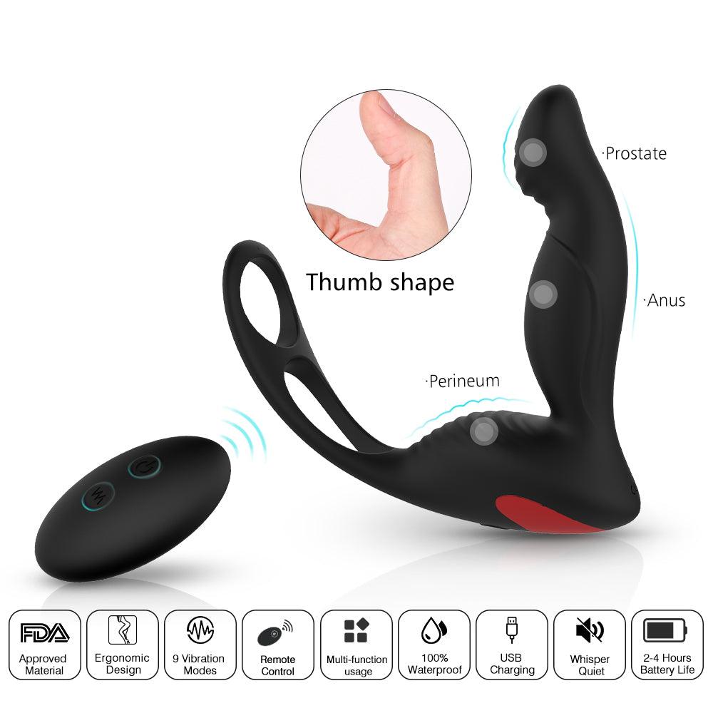 Anal Massager Finger Snap Wireless Remote Control Vibrator - Secret Garden