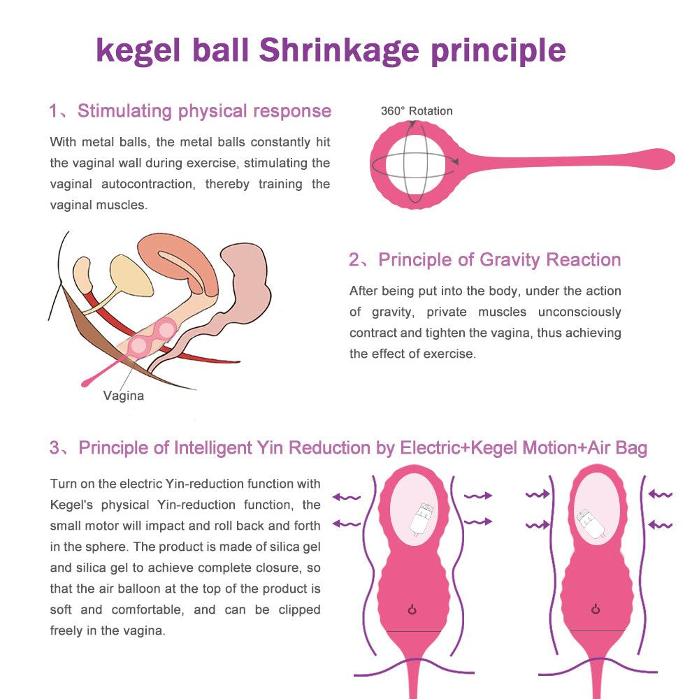 Silicone Wireless Vibration Vaginal Kegel Ball - Secret Garden