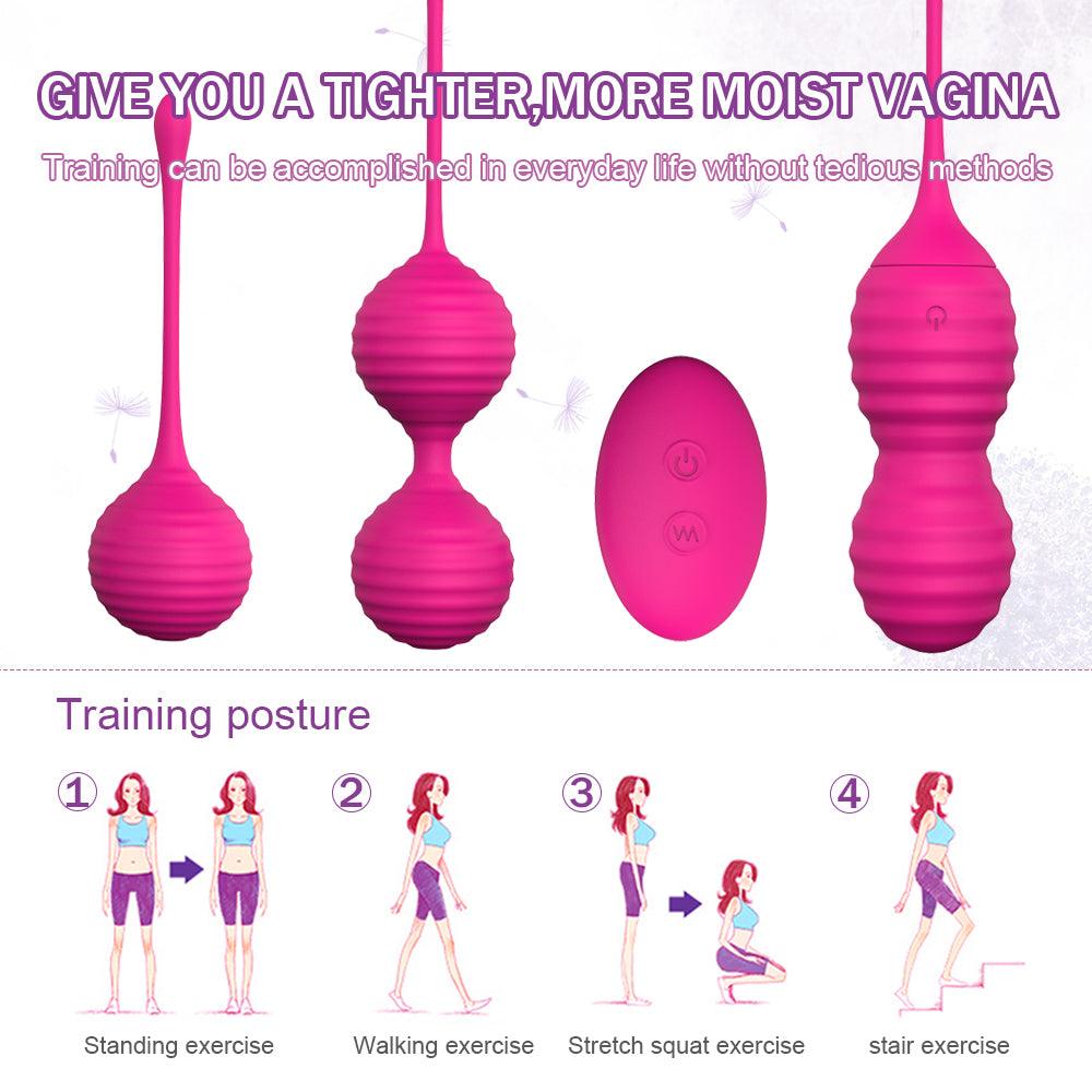 Silicone Wireless Vibration Vaginal Kegel Ball - Secret Garden