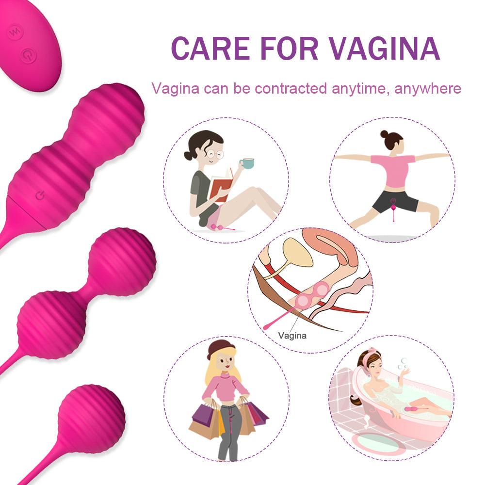 Silicone Wireless Vibration Vaginal Kegel Ball - Secret Garden