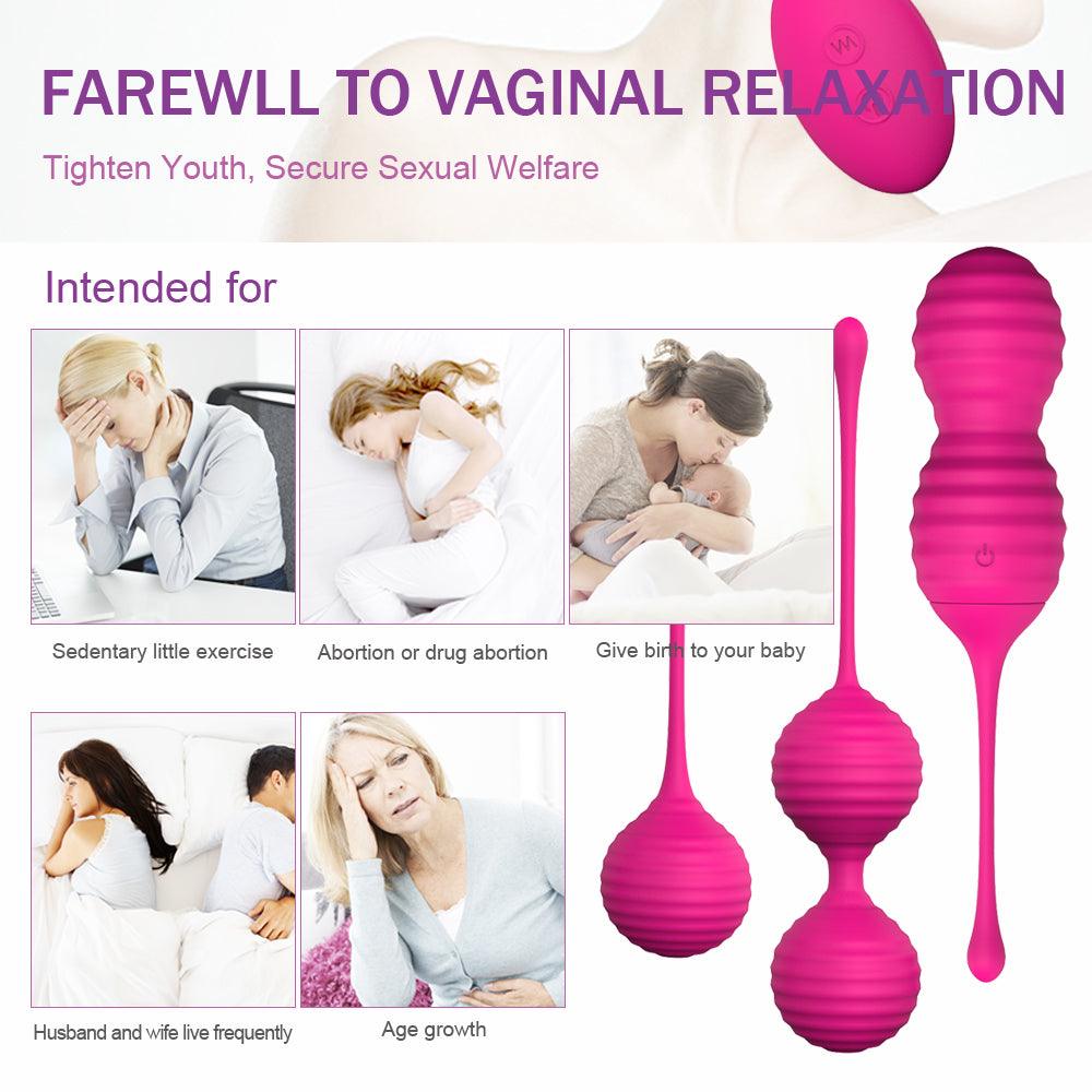 Silicone Wireless Vibration Vaginal Kegel Ball - Secret Garden