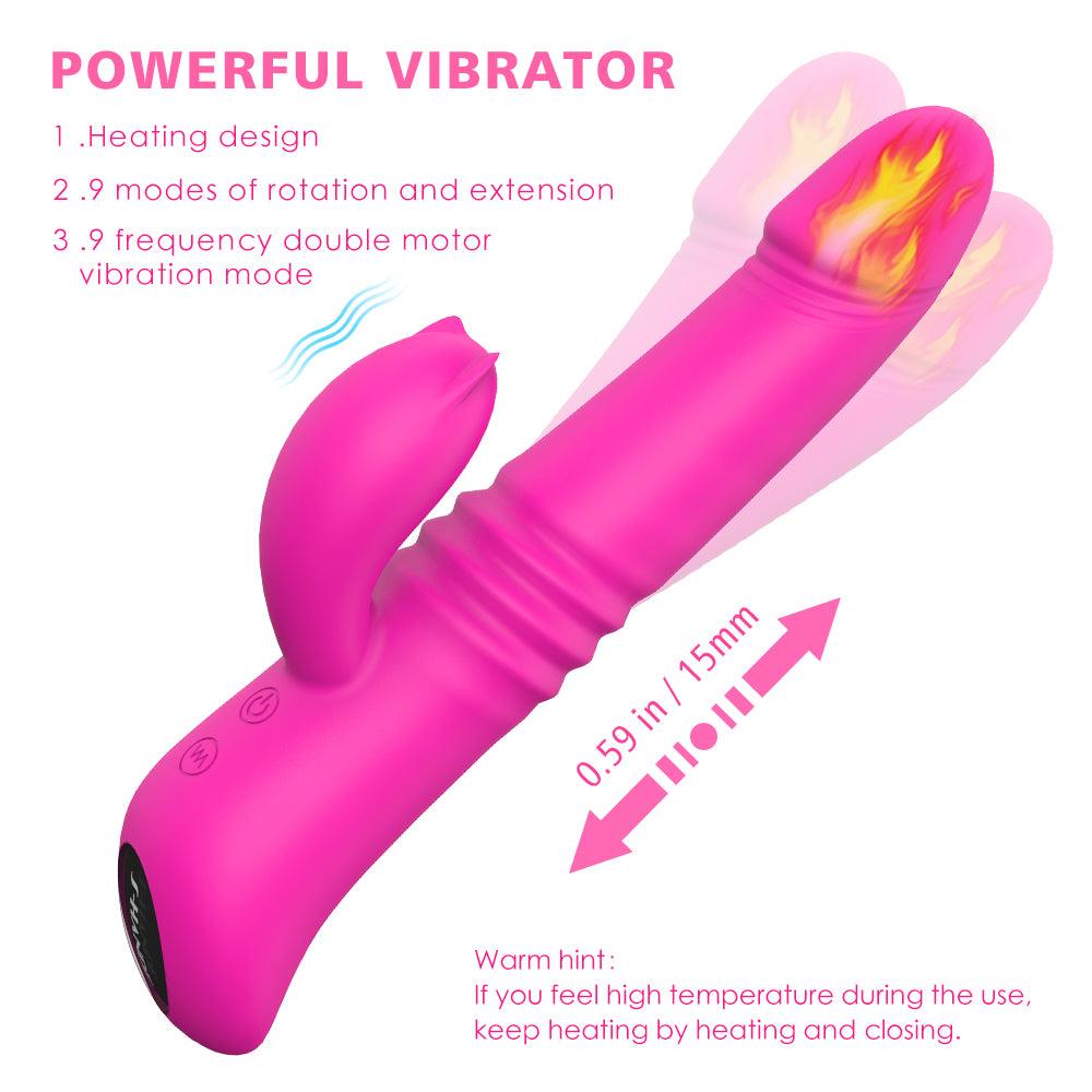 Pendulum Retractable Stick Female Heated Vibrator AV Stick Adult Erotic Products - Secret Garden