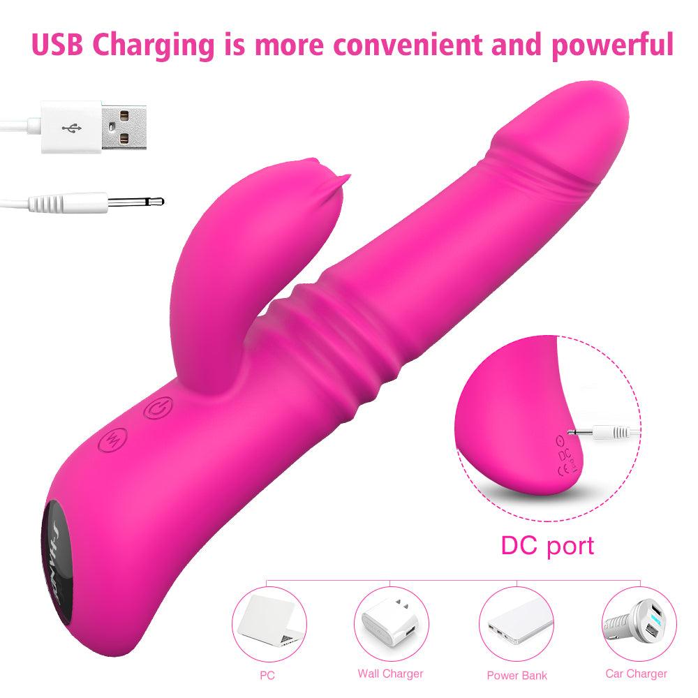 Pendulum Retractable Stick Female Heated Vibrator AV Stick Adult Erotic Products - Secret Garden