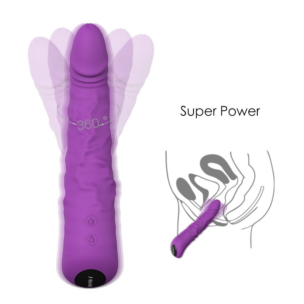 Medical Silicone Dildo Women's Threaded Vibrator Soft Large Size Long Lasting Waterproof Silent Lightweight Lesbian - Secret Garden