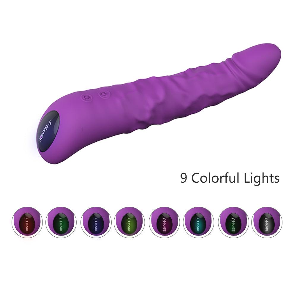 Medical Silicone Dildo Women's Threaded Vibrator Soft Large Size Long Lasting Waterproof Silent Lightweight Lesbian - Secret Garden