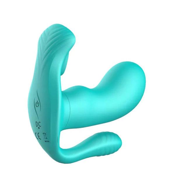 3 In 1 9 Modes Tongues Remote Control Wearable Anal Vibrators - Secret Garden